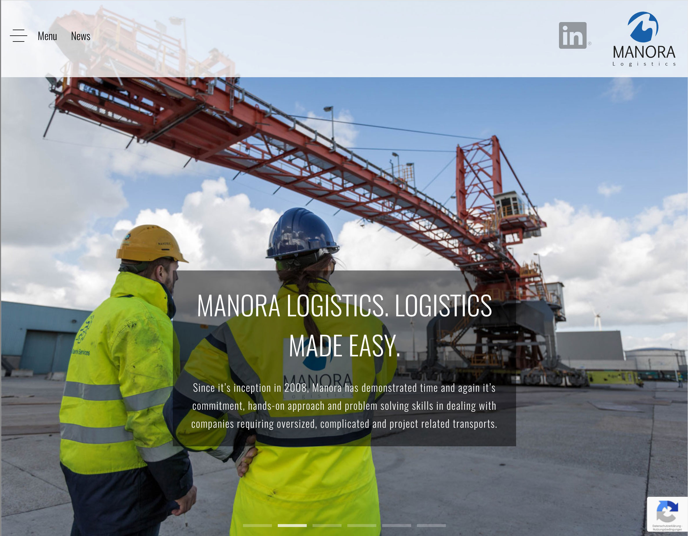 Manora Logistics Website Relaunch